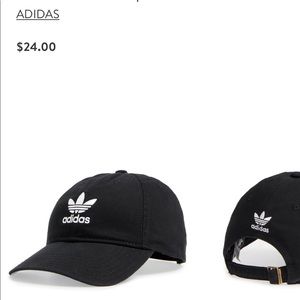 Adidas Black Trefoil Baseball Cap